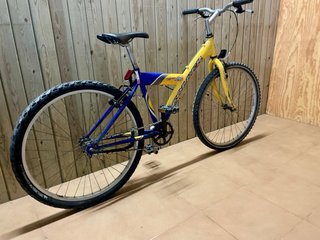 Bicicleta Coluer 26 puladas Amarilla y Azul
