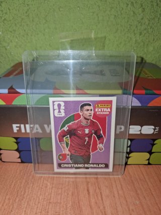 Cromo extra sticker Cristiano Ronaldo Mundial 2026