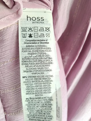 Vestido Hoss Intropia rosa talla S