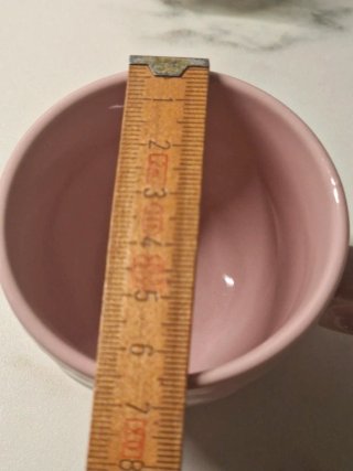 Set 8 tazzine AD rosa con piattini