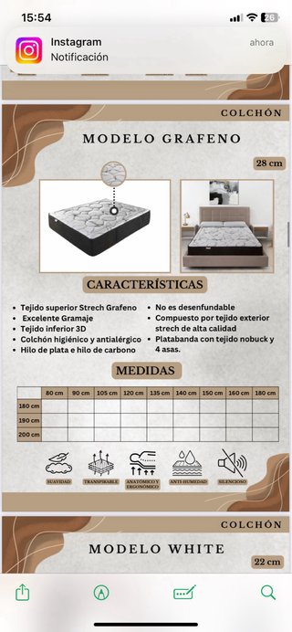 Canapé abatible con colchón
