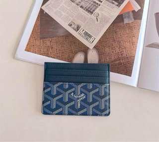 Tarjetero Goyard Negro y Gris