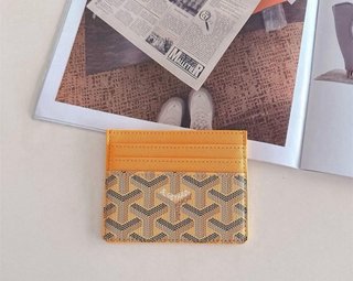 Tarjetero Goyard Negro y Gris