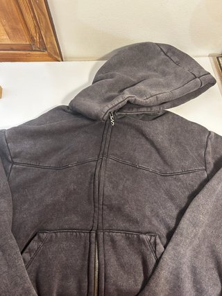 Sudadera con capucha gris Bershka mujer
