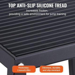 Caja de Salto Pliométrica, Caja Plyo de 12 Pulgadas, Plataforma Pliométrica de Acero y Caja de Agilidad para Saltar, Caja de Ejercicio Antideslizante para Entrenamiento en Casa, Entrenamiento de F...