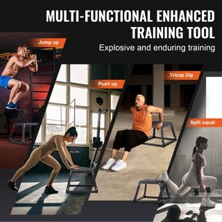 Caja de Salto Pliométrica, Caja Plyo de 12 Pulgadas, Plataforma Pliométrica de Acero y Caja de Agilidad para Saltar, Caja de Ejercicio Antideslizante para Entrenamiento en Casa, Entrenamiento de F...