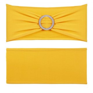 Fajas de Silla de Spandex Elástico, Funda de Silla y Faja de Silla Elástica con Hebilla Redonda, Bandas de Silla Elásticas, Decoración de Sillas para Bodas, Vacaciones, Banquetes, Fiestas (100 PCS...