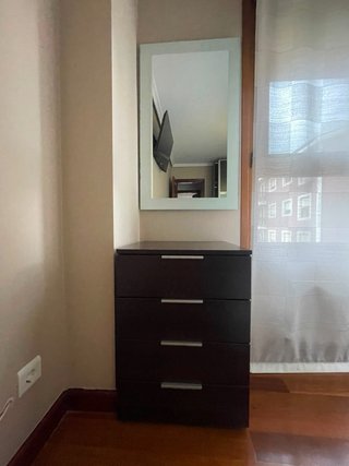 Espejo de habitación madera y cristal
