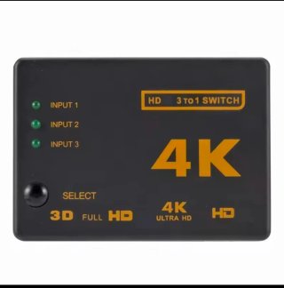 Conmutador HDMI 3x1 4K Ultra HD