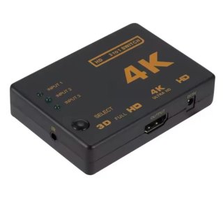 Conmutador HDMI 3x1 4K Ultra HD
