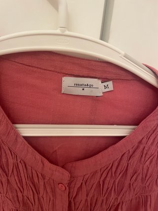 Blusa rosa manga larga talla M