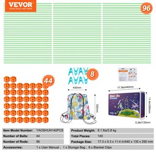 Kit de Construcción de Fortalezas para Niños, 140PCS Juguetes de Construcción STEM que Brillan en la Oscuridad, Regalo Educativo para Niños y Niñas de 4 5 6 7 8+ Años, Juguetes de Construcción par...