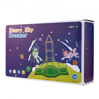 Kit de Construcción de Fortalezas para Niños, 140PCS Juguetes de Construcción STEM que Brillan en la Oscuridad, Regalo Educativo para Niños y Niñas de 4 5 6 7 8+ Años, Juguetes de Construcción par...