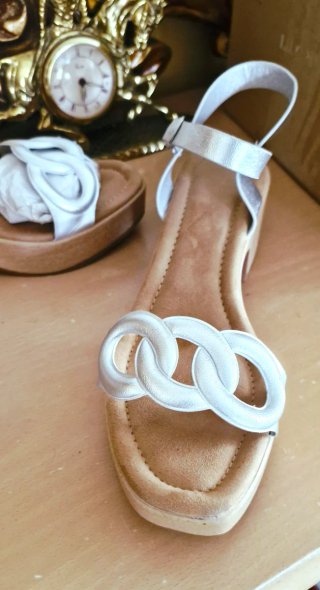 Sandalias Buonarotti Plataforma Tacon Talla 38