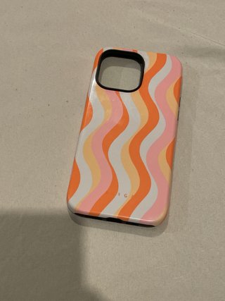 Funda iPad/iPhone 14 pro maxRayas Lila y Blanca