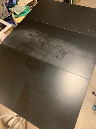 Mesa plegable Ikea madera negra