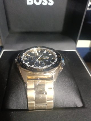 Reloj Boss Cronógrafo Dorado y Azul Nuevo