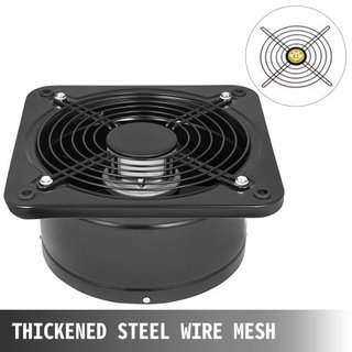Extractor de ventilación industrial ventilador de aire ventilador comercial de metal axial de escape de 250MM/10 pulgadas (ventilador de extracción de aire de 250MM/10 pulgadas)