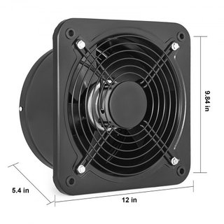 Extractor de ventilación industrial ventilador de aire ventilador comercial de metal axial de escape de 250MM/10 pulgadas (ventilador de extracción de aire de 250MM/10 pulgadas)