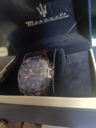 Reloj Maserati Nuevo Azul Marrón