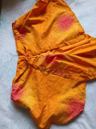 Pantalón corto cruzado estampado