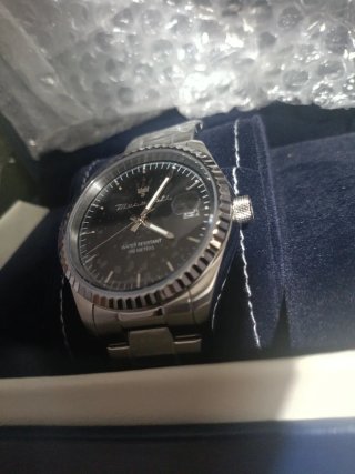 Reloj Maserati Negro/Plateado Nuevo