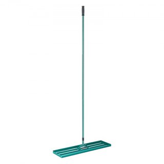 Rastrillo Nivelador de Césped, Herramienta de Nivelación de Césped de 91.4 x 25.4 cm, Nivelador de Césped de Alta Resistencia con Mango Extendido de Acero de 198.1 cm, Rastrillo de Nivelación para...