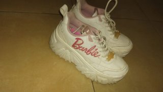 Zapatillas Barbie Blancas y Rosas