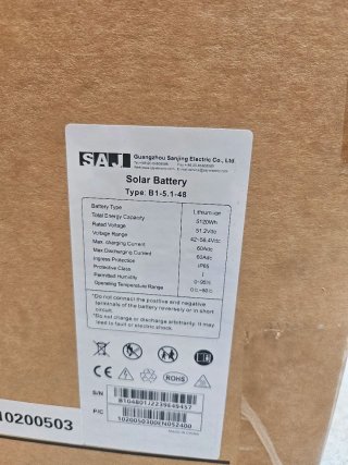 Batería SAJ B1 5.1kWh 48V Fotovoltaica