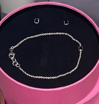 Conjunto Tous Oso Plata y Negro