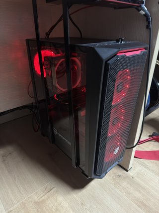 PC Gaming/Workstation Nfortec Negro/Rojo