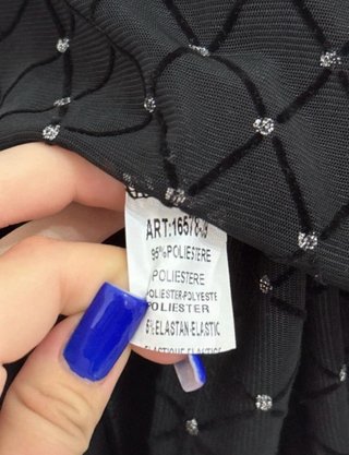 Vestito nero con strass
