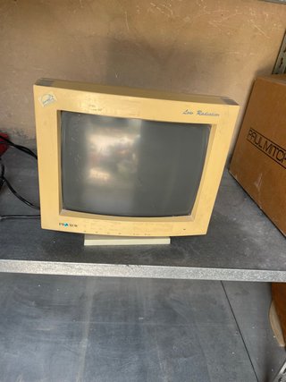Monitor Proview Beige Vintage a Bassa Radiazione