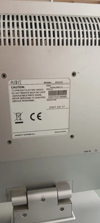 Monitor Airis MW147 Argento