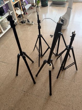 Pack 4 Soportes Iluminación + mini tripode