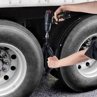 Estabilizador de Rueda para Camper, Cuña de Neumático en Forma de H de Alta Resistencia, Cuña de Bloqueo para RV con Llave Incorporada para Espacio de Neumático de 3.5" a 12", 2 Juegos de Cuñas pa...