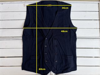 Gilet Doppiopetto Uomo Gutteridge Tg. M Blu Marino