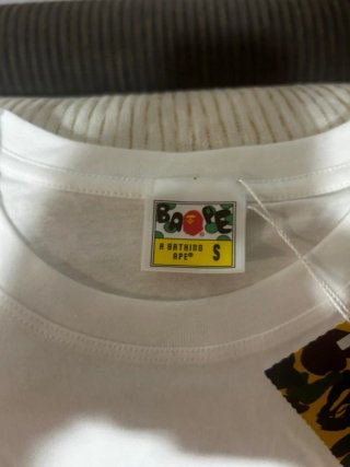 Camiseta BAPE Azul y Blanca