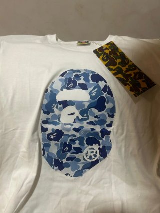 Camiseta BAPE Azul y Blanca