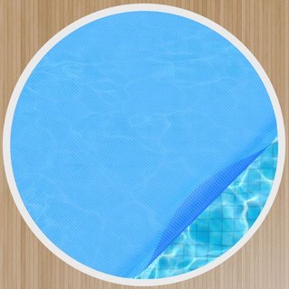 Cubierta Solar para Piscina, Manta Solar Redonda de Φ10 pies para Piscinas, Cubierta Solar para Piscina Inground y Above Ground, Cubiertas Solares de 15 mil Azul