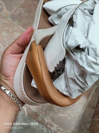 Sandalias Skechers Mujer Cuña Marrón/Blanco
