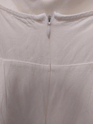Vestido Nuevo Blanco Largo con abertura Talla L