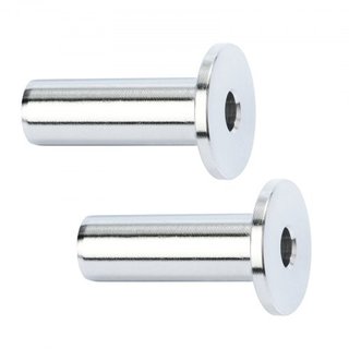 121 Paquete de Manguitos Protectores de Acero Inoxidable T316 para Cable de Alambre de 3.2mm, Barandilla DIY T316 Grado Marino, Viene con una Broca Gratis, Plata