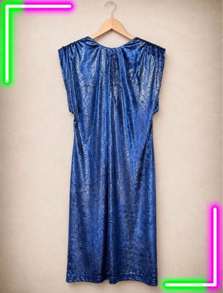 Vestido Zara Lentejuelas Azul