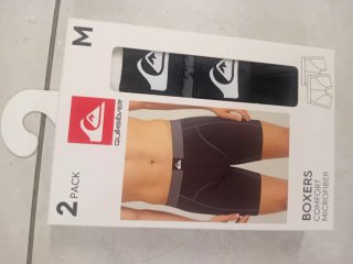 Pack 2 boxers Quiksilver Talla M Negro
