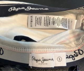 Bralette Pepe Jeans Rayas Azul Rojo Blanco.
