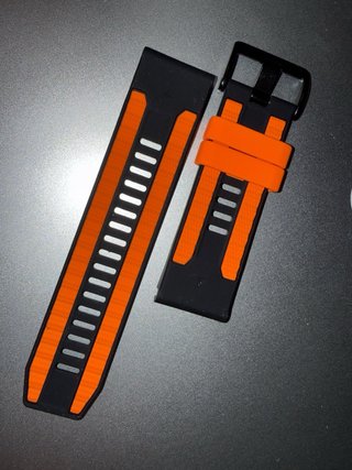 Correa Garmin QuickFit 26mm Negra y Naranja