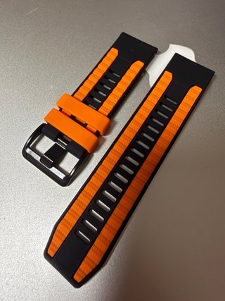 Correa Garmin QuickFit 26mm Negra y Naranja
