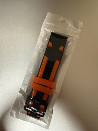 Correa Garmin QuickFit 26mm Negra y Naranja