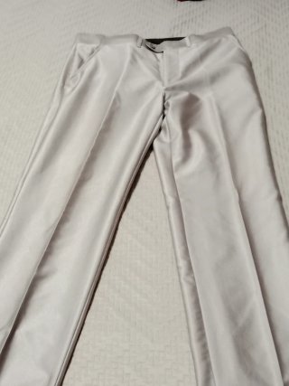 Traje de chaqueta plateado